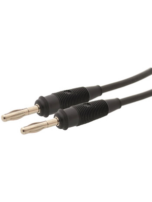 SKS Kontakttechnik - SML 100/1 SCHWARZ / BLACK - Test lead ? 4 mm black 100 cm 1 mm2 CAT I, SML 100/1 SCHWARZ / BLACK, SKS Kontakttechnik