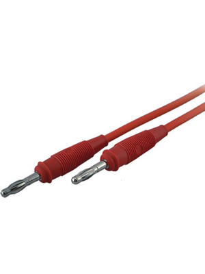 SKS Kontakttechnik - SML 100/1 ROT / RED - Test lead ? 4 mm red 100 cm 1 mm2 CAT I, SML 100/1 ROT / RED, SKS Kontakttechnik