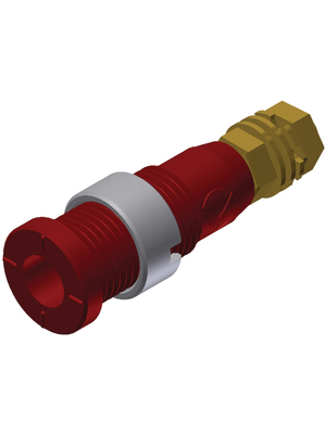 SKS Kontakttechnik - MSEB 2600 G M3 AU ROT / RED - Safety socket ? 2 mm red CAT III N/A, MSEB 2600 G M3 AU ROT / RED, SKS Kontakttechnik