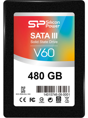 Silicon Power - SP480GBSS3V60S25 - SSD Velox V60, 2.5", 480 GB, SATA 6 Gb/s, SP480GBSS3V60S25, Silicon Power