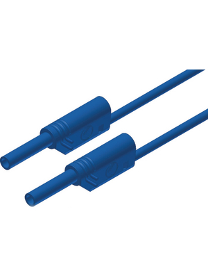 SKS Kontakttechnik - MVL S WS 25/1 BLUE - Safety test lead ? 2 mm blue 25 cm 1 mm2 CAT III, MVL S WS 25/1 BLUE, SKS Kontakttechnik