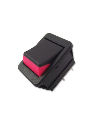 Arcolectric - C1350XBAAA - Rocker switch 2P 16 A 250 VAC black/red, C1350XBAAA, Arcolectric