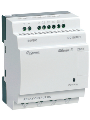 Crouzet - XB10S 24 VDC - Logic controller Millenium 3 XB10S 24 VDC, 6 DI (4 D/A), 4 TO, XB10S 24 VDC, Crouzet