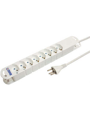 Steffen - 20 201238 - Outlet strip, 8xJ (T13), 3 m, Type 12, 20 201238, Steffen