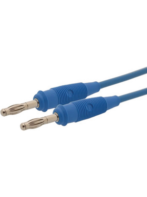 SKS Kontakttechnik - SML 100/1 BLUE - Test lead ? 4 mm blue 100 cm 1 mm2 CAT I, SML 100/1 BLUE, SKS Kontakttechnik