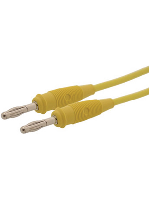 SKS Kontakttechnik - SML 100/1 YELLOW - Test lead ? 4 mm yellow 100 cm 1 mm2 CAT I, SML 100/1 YELLOW, SKS Kontakttechnik