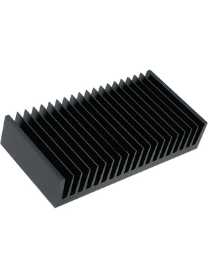 Fischer Elektronik - SK 81/ 100/ SA - Heat sink 100 mm 2.2 K/W black anodised, SK 81/ 100/ SA, Fischer Elektronik
