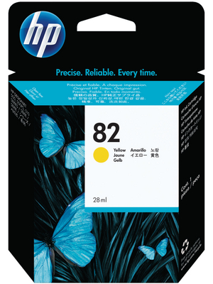 Hewlett Packard (DAT) - CH568A - Ink 82 yellow, CH568A, Hewlett Packard (DAT)