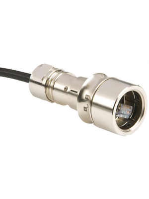 Bulgin - PXM6034/B - Modular plug RJ45 cat5e, metal Poles 8, PXM6034/B, Bulgin