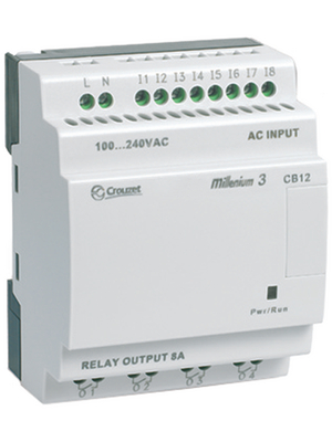 Crouzet - CB12 SMART 230 VAC - Logic controller Millenium 3 CB12 SMART 230 VAC, 8 DI, 4 RO, CB12 SMART 230 VAC, Crouzet