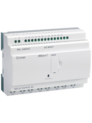 Crouzet - CB20 SMART 24 VDC - Logic controller Millenium 3 CB20 SMART 24 VDC, 12 DI (6 D/A), 8 RO, CB20 SMART 24 VDC, Crouzet