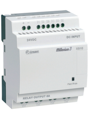Crouzet - XB10 SMART 24 VDC - Logic controller Millenium 3 XB10 SMART 24 VDC, 6 DI (4 D/A), 4 RO, XB10 SMART 24 VDC, Crouzet
