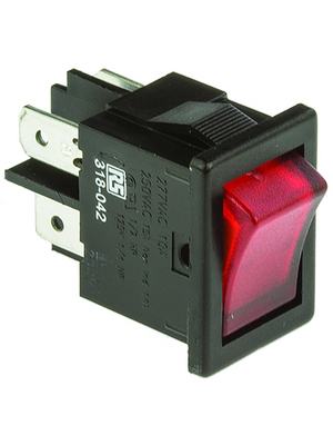 Arcolectric - H8553VBNAF - Rocker switch 2P 10 A 250 VAC, H8553VBNAF, Arcolectric