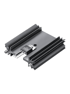Fischer Elektronik - SK 409/ 25,4/ STS - Heat sink 25.4 mm 8.2 K/W black anodised, SK 409/ 25,4/ STS, Fischer Elektronik