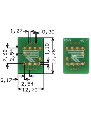 Roth Elektronik - RE911 - Prototyping board FR4 Epoxide + chem. Au, RE911, Roth Elektronik