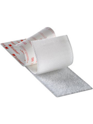 3M - SJ 3526 WHITE HOOK 25 MM - Scotchmate? strip, white, with hooks, 25mm white 25 mm, SJ 3526 WHITE HOOK 25 MM, 3M