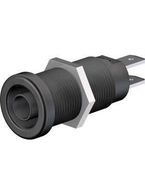 Staeubli Electrical Connectors - XEB-1R BLACK - Safety socket ? 4 mm black CAT IV N/A, XEB-1R BLACK, St?ubli Electrical Connectors