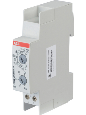 ABB - E232E-230-MULTI10 - Staircase Lighting Timer Switch, 8 VAC/DC / 230 VAC/DC, 0.5 min-20 min, E232E-230-MULTI10, ABB
