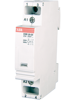 ABB - ESB20-20 230V 50Hz / 264V 60Hz - Contactor 230 V 2 NO Screw Terminal, ESB20-20 230V 50Hz / 264V 60Hz, ABB