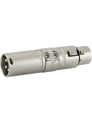 Amphenol - AC3M5FW - XLR, Adapter 3/5 N/A AC nickel-plated, AC3M5FW, Amphenol