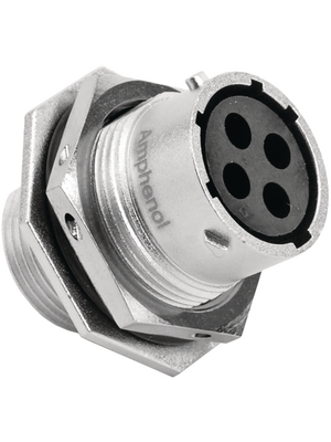 Amphenol - RT0714-4SNH - Jam nut receptacle RT360 Poles=4 N/A Female Housing size14, RT0714-4SNH, Amphenol