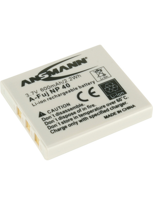 Ansmann - A-FUJI NP-40 - Battery pack 3.7 V 600 mAh, A-FUJI NP-40, Ansmann