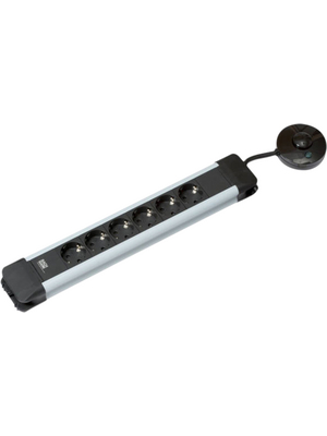 Bachmann - 330.142 - Outlet strip, Foot-Tap Switch, 6xF (CEE 7/4), 1.5 m, F (CEE 7/3), 330.142, Bachmann