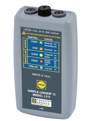 Chauvin Arnoux - L111 - Data logger Channels=1 Current USB, L111, Chauvin Arnoux