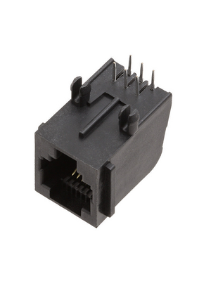 Encitech Connectors - RJJU-66-147-E7V-010 - Modular Jack with Panel Stop 6/6, RJJU-66-147-E7V-010, Encitech Connectors