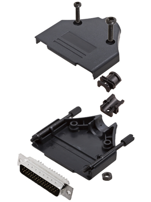 Encitech Connectors - DTPK-P-25-HDP44-K - D-Sub HD connector kit 44P, DTPK-P-25-HDP44-K, Encitech Connectors