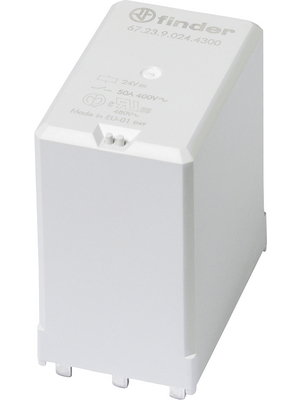 Finder - 67.23.9.012.4300 - PCB solar relay 12 VDC 50 A 3 NO, 67.23.9.012.4300, Finder
