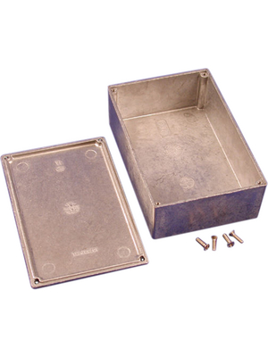 Hammond - 1590J - Metal enclosure, Natural aluminum, 95 x 145 x 49.1 mm, Die cast aluminium / Alloy, IP 54, 1590, 1590J, Hammond