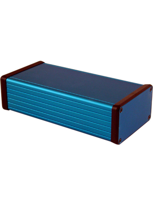 Hammond - 1455K1601BU - Metal enclosure, blue, 78 x 160 x 43 mm, Aluminium, 1455K1601BU, Hammond