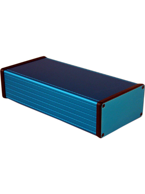 Hammond - 1455N2201BU - Metal enclosure, blue, 103 x 220 x 53 mm, Aluminium, 1455N2201BU, Hammond