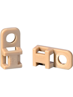 HellermannTyton - CTAM1 PEEK BGE 100 - Cable tie mount 4.6 mm beige - 151-00757, CTAM1 PEEK BGE 100, HellermannTyton