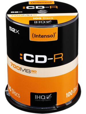 Intenso - 1001126 - CD-R 700 MB Spindle of 100, 1001126, Intenso
