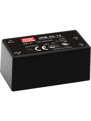 Mean Well - IRM-20-12 - Switching power supply 21.6 W 1 output, IRM-20-12, Mean Well
