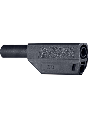 Staeubli Electrical Connectors - KT425-SE BLACK - Insulator ? 4 mm black CAT II N/A, KT425-SE BLACK, St?ubli Electrical Connectors