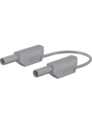 Staeubli Electrical Connectors - XVS-410/EVO 50cm grau/grey - Test lead ? 4 mm grey 50 cm 1 mm2 CAT II / CAT III, XVS-410/EVO 50cm grau/grey, St?ubli Electrical Connectors