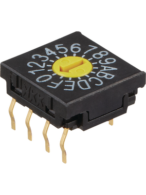 NKK - FR01FC16P-S - PCB coding switch HEX compl. 4+1, FR01FC16P-S, NKK