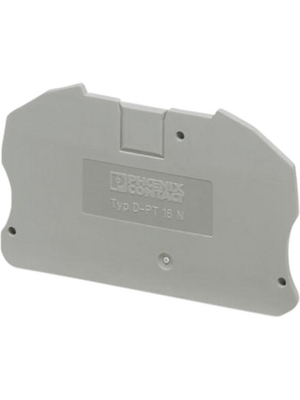 Phoenix Contact - D-PT 16 N - End plate, grey, D-PT 16 N, Phoenix Contact