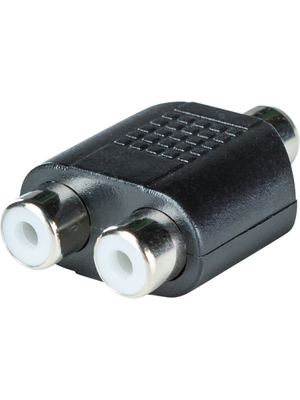 RND Connect - RND 205-00584 - RCA connectorFemale / Female / Female black, RND 205-00584, RND Connect