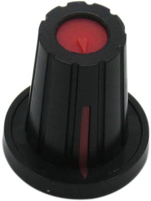 RND Components - RND 210-00309 - Push-on Knob, black, 6.0 mm D Shaft, RND 210-00309, RND Components