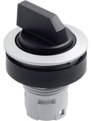 Schlegel Elektrokontakt - RRJWA - Selector Head black / silver round RONTRON-R-JUWEL 90, RRJWA, Schlegel Elektrokontakt