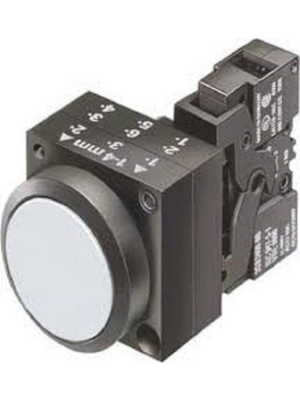 Siemens - 3SB3220-0AA61 - Illuminated pushbutton, complete, white, 3SB3220-0AA61, Siemens