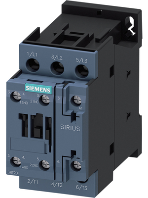 Siemens - 3RT2027-1AF00 - Contactor 110 VAC  50 Hz 3 NO 1 NO+1 NC Screw Terminal, 3RT2027-1AF00, Siemens