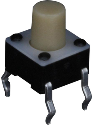 TE Connectivity - 1-1825910-8 - Print key FSM10J 12 VDC 50 mA Through Hole THT white, 1-1825910-8, TE Connectivity