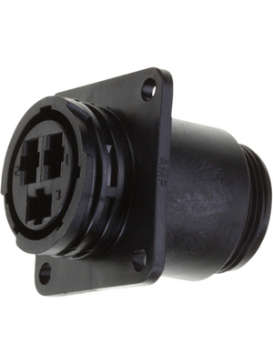 TE Connectivity - 206425-1 - Receptacle CPC3 Poles=3, accepts male contacts / Square Flange, 206425-1, TE Connectivity