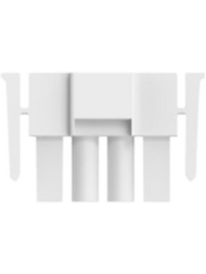 TE Connectivity - 770035-1 - Plug housing (frontpart) Pitch6.35 mm Poles 1 x 4 accepts male or female contacts / Single row MATE-N-LOK Universal II, 770035-1, TE Connectivity