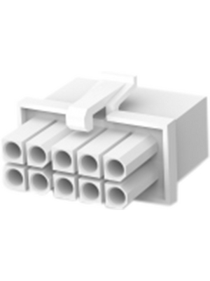 TE Connectivity - 794781-1 - Crimp housing Pitch4.14 mm Poles 2 x 5 Double row / accepts male or female contacts / straight MATE-N-LOK Mini Universal Sealed, 794781-1, TE Connectivity